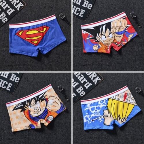 Anime son Wukong Cosplay cotton underwear mens superhero boxer trend personality cartoon cute pants