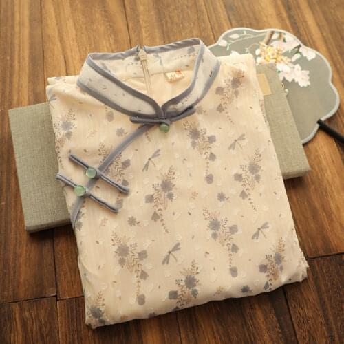 Dresses for Women 2021 Summer Cheongsam Improved Daily Qipao Young Daily Wearable Dress Vestido China style Dress