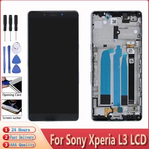 5.7" For Sony Xperia L3 LCD L3312 I4312 I4332 I3322 LCD Display Touch Screen Digitizer Replacement For Sony Xperia L3 LCD+Frame