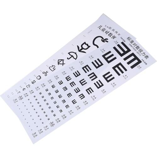 Eye Chart Letters Art Wall Decal Eyewear Specs Frames Sticker for Hospital Eye Doctor Optometry Optical Shop Window Door Decor
