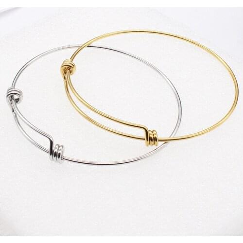 1pc Good Quality Simple Stainless Steel Adjustable bracelet