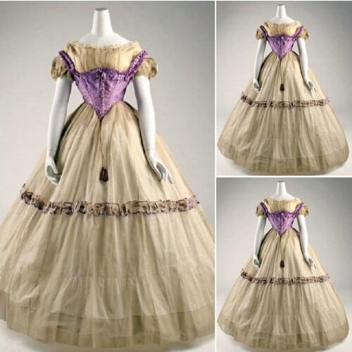 19 Century Civil War Southern Belle Gown evening Dress/Victorian Lolita dresses/scarlett dress US6-26 SC-834
