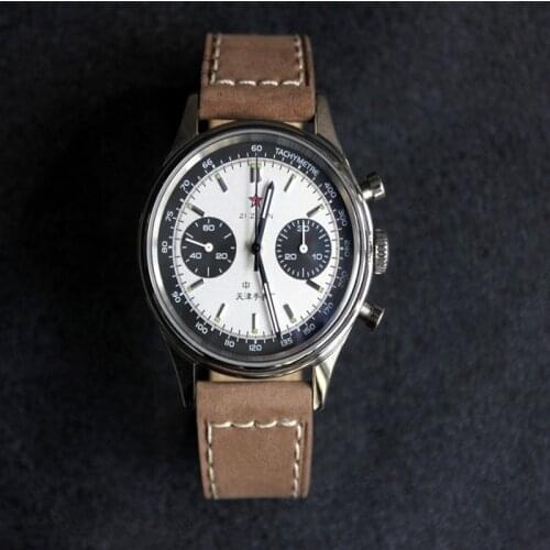 1963 Watch Pilot 40mm Dial ST1901 Movement Mechanical Multifunctional Luminous Display Brand Tough Guy Military Air Force Watch