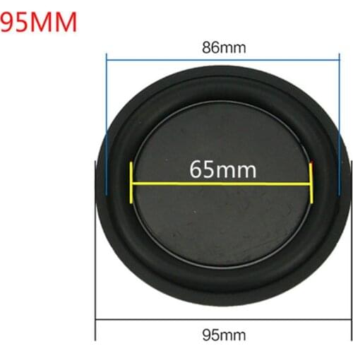 2pcs 95MM Bass Vibration Plate Passive Ratiator Woofer Radiation Passive Speaker For Subwoofer DIY