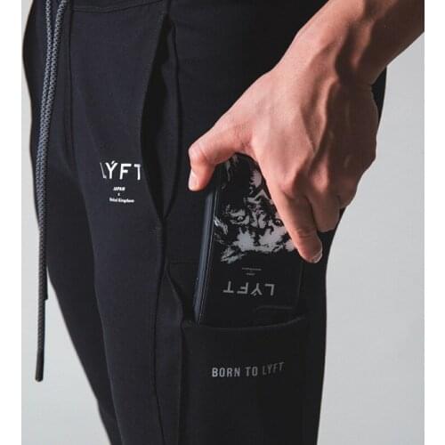 2020 Mens Pocket Design Jogging Pants Men Gym Fitness Fitness Pants Man Cotton Jogging Sports Pants Plus Size Training clothes