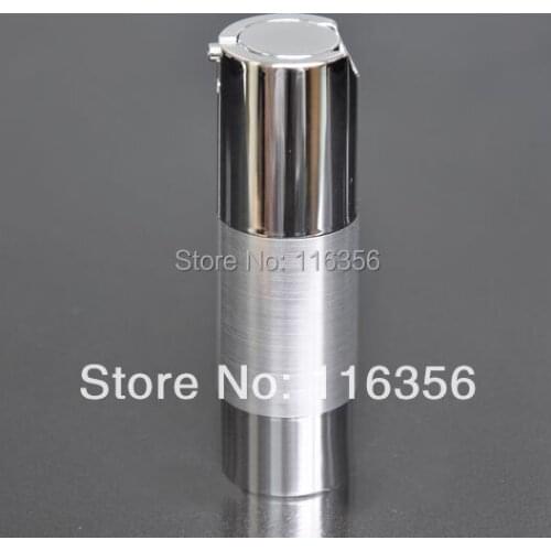 30ml UV SILVER airless vacuum pump lotion bottle with silver line used for Cosmetic Container