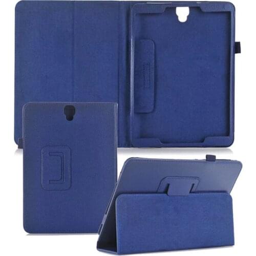 50PCS/Lot For Samsung Galaxy S3 9.7 Flip Cover T820 T825 Litchi Stand Protection PU Case Skin By DHL