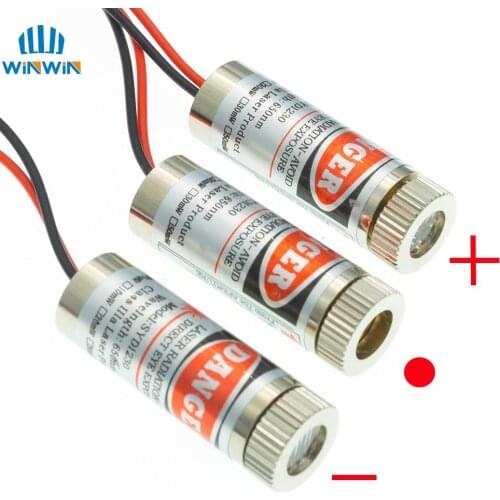 650nm 5mW Red Point / Line / Cross Laser Module Head Glass Lens Focusable Industrial Class