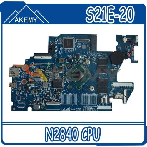 Akemy For Lenovo S21E S21E-20 AIZ30 LA-C251P Laptop Motherboard Tablet Motherboard CPU N2840 2G SSD 32G 100% Test OK