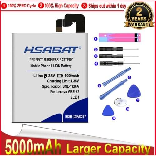 HSABAT New 3500mAh BL231 Battery Use for Lenovo VIBE X2 Battery X2-TO X2-CU S90T S90U