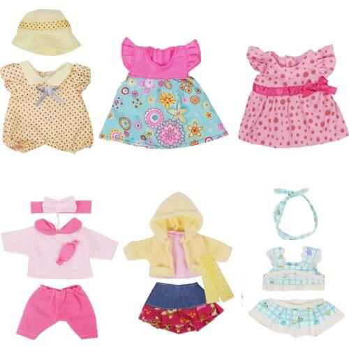 Babies Doll Accessories Clothes Dress For 12 Inch Girls New Born Baby Dolls Girl Toy Gift 6 Pcs Birthday Festival Gift HC0058