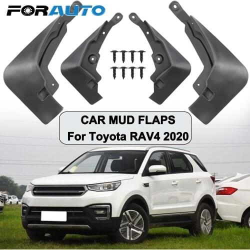 Mud Flaps for Toyota RAV4 2020 Anti Sludge Fender 4 Piece/Set Scratch Resistant Car Mudguards