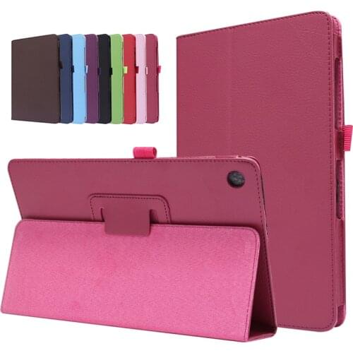 Lychee Pattern Case For Lenovo Tab M10 HD (2nd Gen) TB-X306X X306F X306 10.1'' Flip Stand PU Leather Cover