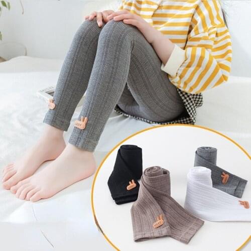 Children Knitting Pants Leggings Skinny Elastic Girl leggings Trousers Spring Autumn Candy Color Leggins Baby Kids