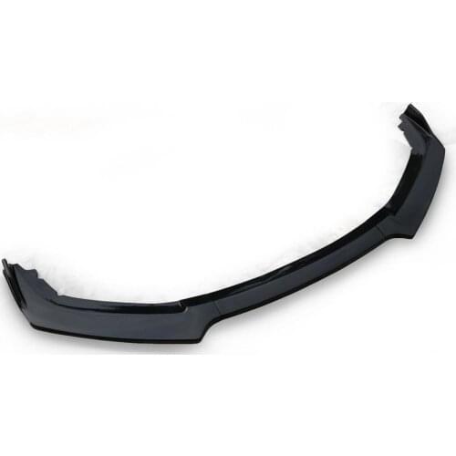 FOR Honda Civic FC 5 FK 2016 2017 2018 2019 Front bumper Spoiler lip glossy black 3 piece