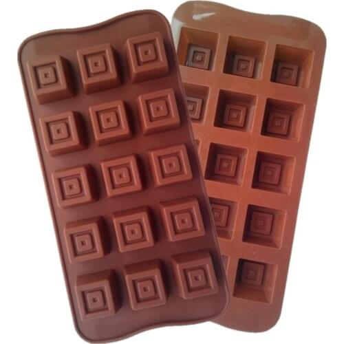 New Arrival Square Cake Mold Fondant Cake Molds Soap Chocolate Mold For The Kitchen Baking Cake Tools D542