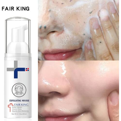 Facial Exfoliating Mousse Peeling Gel Face Scrub Deep Remove Cleaning All Skin Types Moisturizing Skin Face Washing Product 60ml