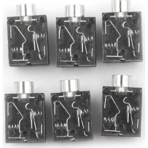 Hot Sale 5 Pin 3.5mm Stereo Audio Jack Socket PCB Panel Mount For Headphone With Nut