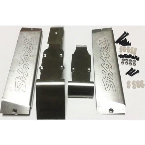 Stainless steel chassis guard plate Chassis armor for 1/10 TRAXXAS Summit E-REVO