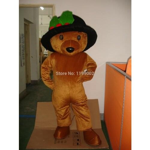 Halloween Brown Teddy Bear Mascot Costume Cosplay Party Clothing Carnival Adults Birthday Party Cartoon Suits Furry Outfi