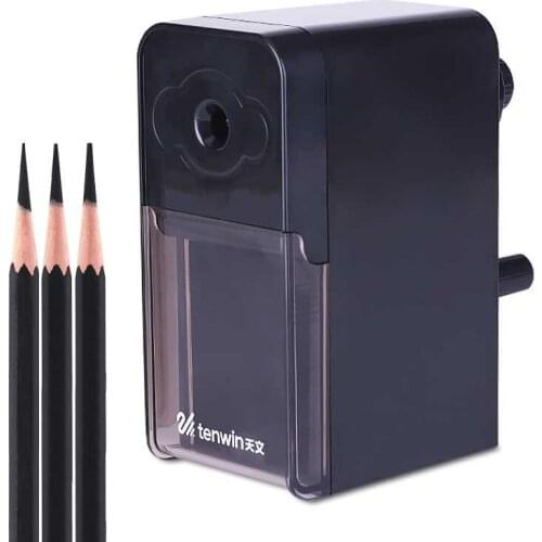 Tenwin Mechanical Sharpener Hand-operated Professional Pencil Sharpener School Stationery for Artist Student Kids