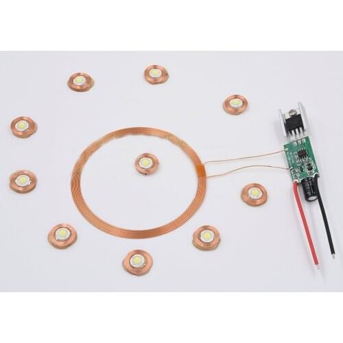 Small Receiving Long-Distance 100mm Wireless Power Supply Wireless Power Transmission Wireless Charging Module