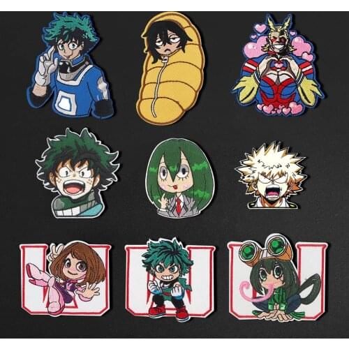Japanese Cartoon animation characters embroidery hero patch bags Coat T-shirt decoration college patches Clothing Accessories