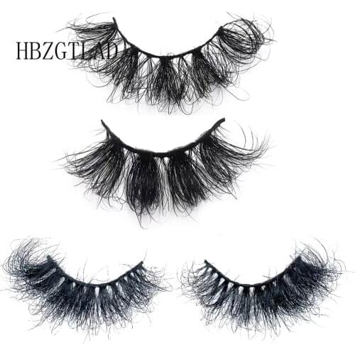 NEW 1 Pair Mink Eyelashes 25mm Lashes Fluffy 3d Mink Lashes Makeup Dramatic Long Natural Eyelashes Eyelash Extension Maquillaje