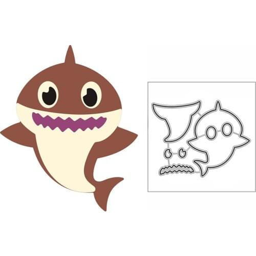 New Little Shark Brothers Craft Embossing Mold 2021 Metal Cutting Dies for DIY Decor Scrapbooking Album Card Making No Stamps