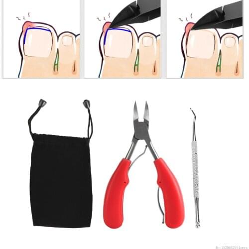 Eagle Mouth Toe Nail ClippersTrapper with Bag for Thick Ingrown Toenails Finger Cuticle Nail Correction Dead Skin Health Tool