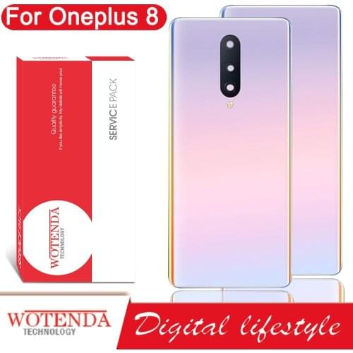 Original Back Housing Replacement For Oneplus 8 Back Cover Battery Glass For One Plus 8 Rear Cover Replacement Case With Logo