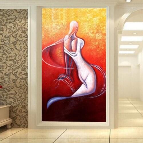 Custom Mural Wallpaper European Style 3D Stereoscopic Art Relief Painting Statue Entrance Hallway Corridor Wallpaper for Wall