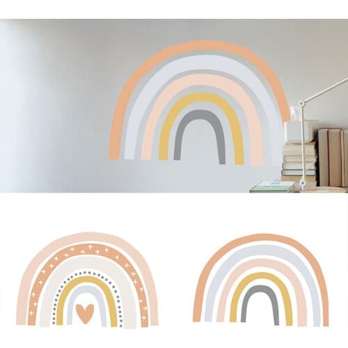 Rainbow Wall Stickers Nursery Stickers Wallpaper kids Room Decoration Window Door Sticker Wall Stickers Hand-painted Wall Poster