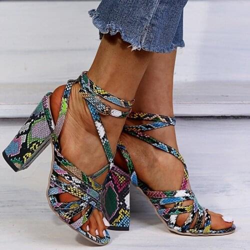 High Heels Cross Strap Open Toe Gladiator Platform Shoes Summer Sandals Ladies Woman Big Size 43