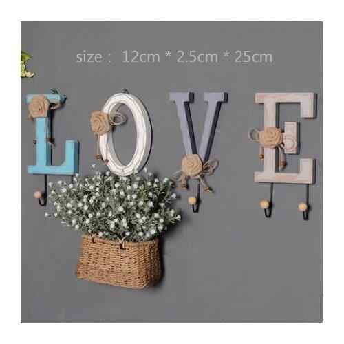 Vintage Wooden HOME/IOVE Letter Free Standing Home Decor Wall Furnishing Articles English Letters free shipping