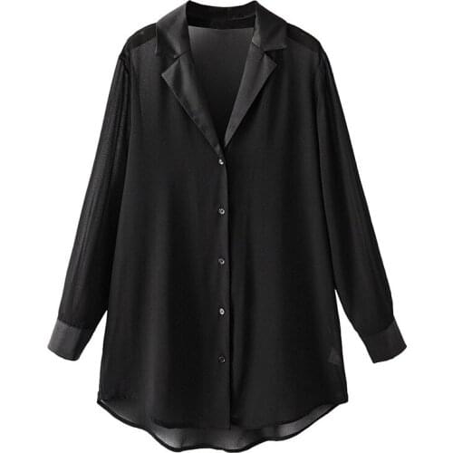 Plus 4XL Chiffon Blouse Turn Down Collar Womens Tops And Blouses Big Size Women Cotton Shirts Blusas Roupa Feminina
