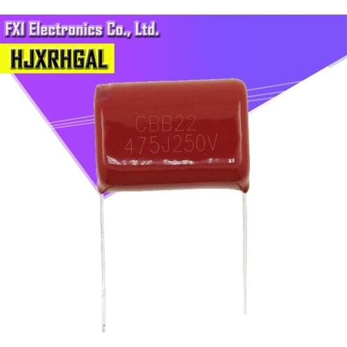 10PCS 250V475J Pitch 25MM 250V 4.7UF 475 4700PF CBB Polypropylene film capacitor new