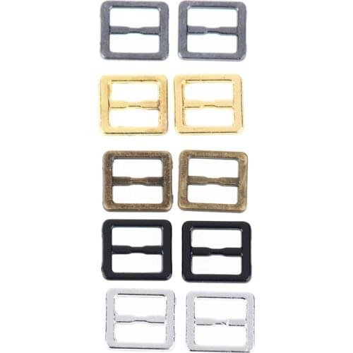 10pcs Mini Tri-glide Ultra-small Belt Buckle Doll Clothes Buttons Shoes Buckle Doll Clothing Accessories