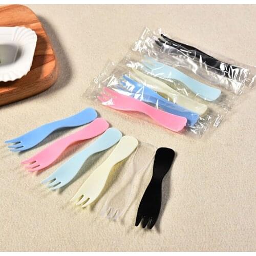 1000pcs Disposable Forks For Party BBQ Sticks Picks Skewer Set Home Dining Plastic Food Cake Fruit Fork NO199