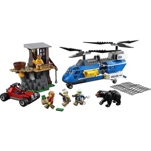 10863 City Series Mountain Special Police Air Pursuit 60173 Childrens Building Block Toy Gifts