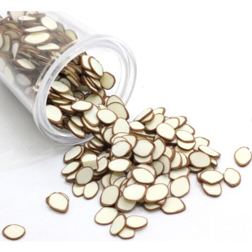 200/50g 5mm Coconut Slices Polymer Clay Sprinkles For Crafts Making Kawaii Fruits Cake Decoration DIY Nail Art Slimes Accessori