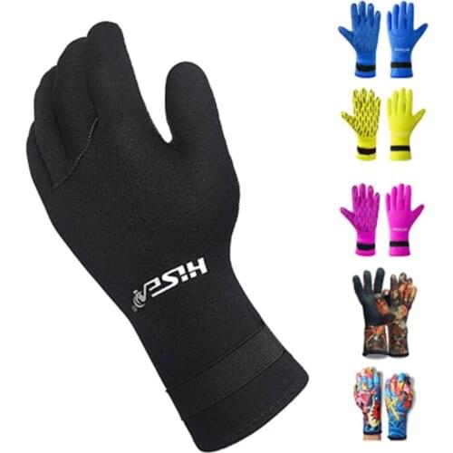 3mm Neoprene Gloves Diving Wetsuit Gloves Flexible Thermal Snorkeling Scuba Diving Spearfishing Cycling Gloves Men Women