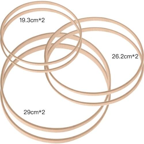 Bamboo Embroidery Stretch Embroidery Wreath DIY Handmade Natural 19.3cm/26.3cm/29cm Easy Operation Wedding Decor Ornament