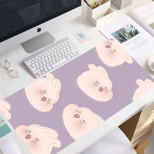 Anime kawaii Big Mouse Pad Large Rubber Gaming Mat Speed Kawaii XL MousePad Keyboard Locking Edge Otaku Compute mouse pad