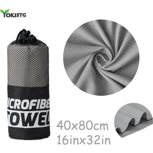 Quick Dry Sports Towel Portable Beach Towel Water Absorbent Sweat-absorbent Towels Outdoor Jogging Swimming yoga Towel 40X80cm