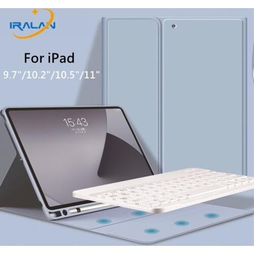 For iPad 10.2 7th 8th Generation Case With Keyboard For iPad Air 4 10.9 Case 2020 Pro 11 Air 2 9.7 Air 3 Case with Pencil Holder