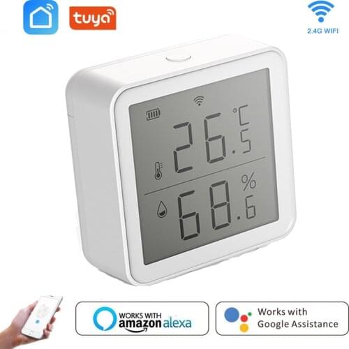 Temperature And Humidity Sensor Low Power Detector Smart Home WIFI Digital LCD Thermometer Wireless Smart Digital Detector