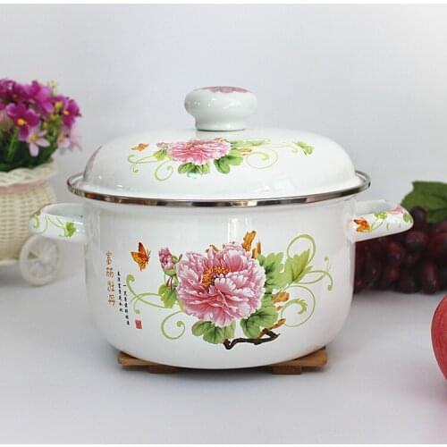 1.1L Enamel Coffee Pot Hand Tea Kettle Induction Cooker Gas Stove Universal