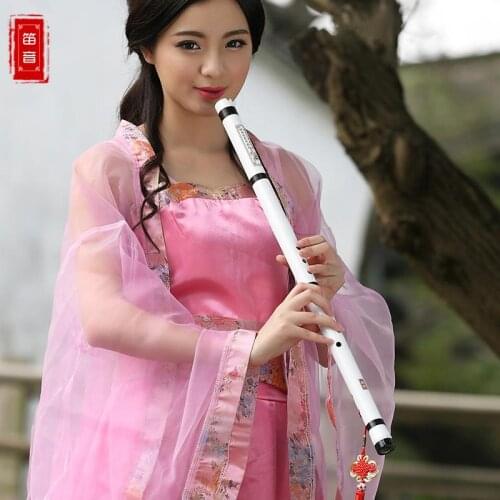 The flute xiao instrument Beginners purple bamboo flute eight holes A white section made by 805 g F key