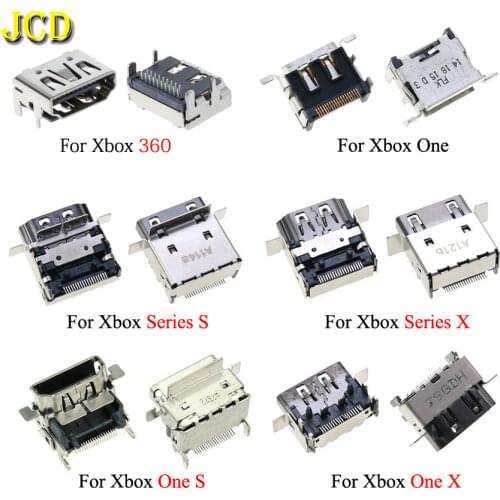 JCD 1PCS For XBOX ONE Series X S HDMI-compatible Port Socket Interface Connector For XBOX 360 ONE X S Slim S